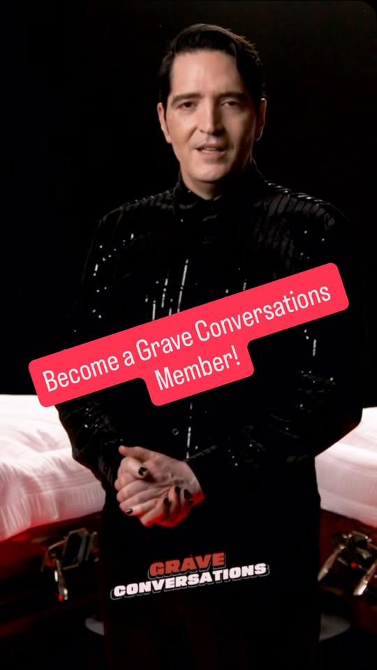 Are YOU ready for more Grave Conversations!? As a member of our YouTube channel, you will get that and  and so much more. Are you ready to go six feet under with us? ☠️