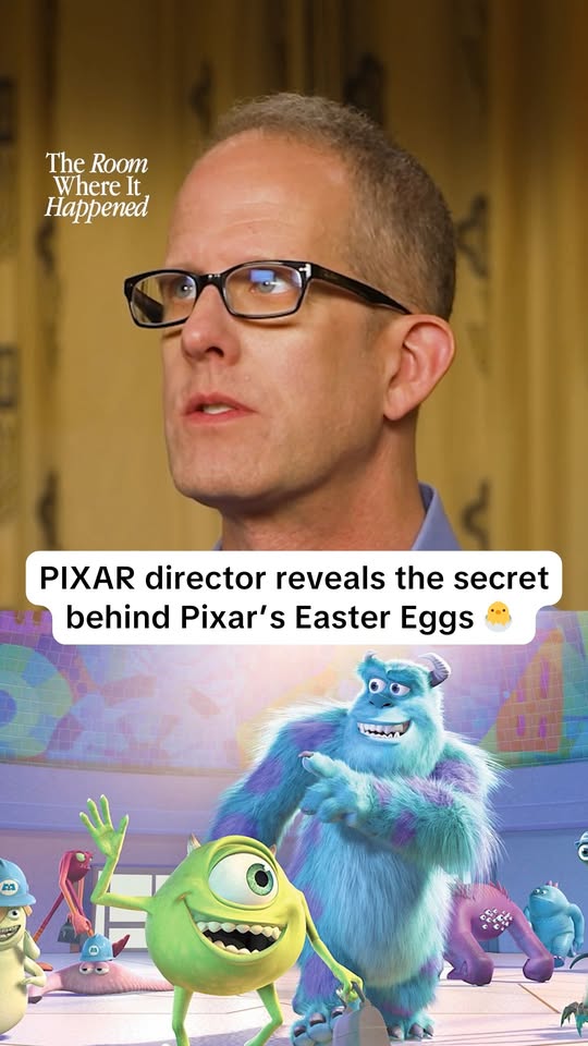 Pixar CCO Pete Docter explains how and why so many easter eggs find their way into their films... 🎬🪺