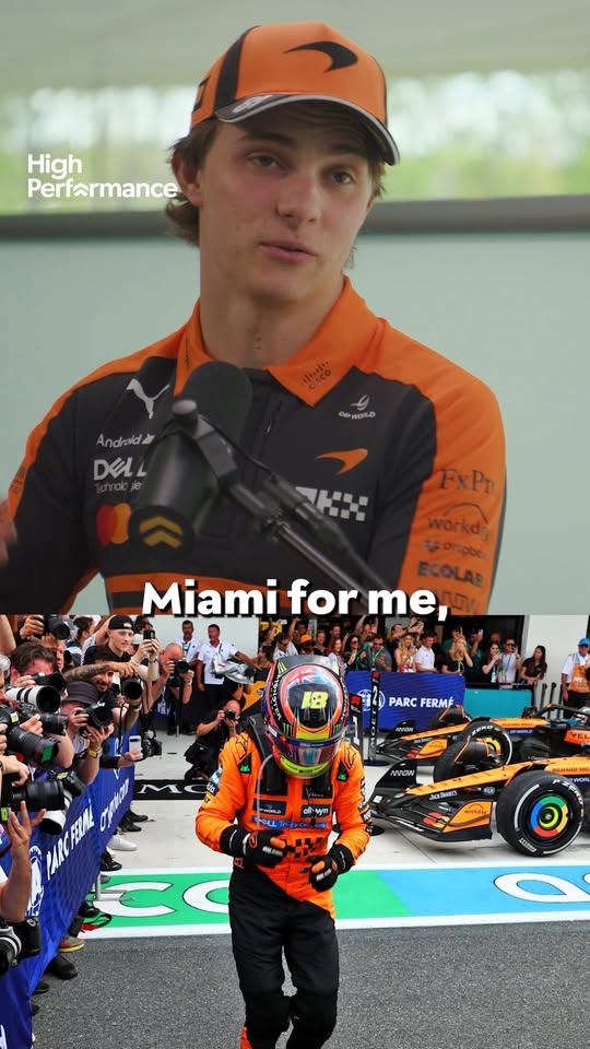 Oscar Piastri reflects on last year's Miami Grand Prix ahead of the 2026 season restart in Florida... 🍊🇺🇸