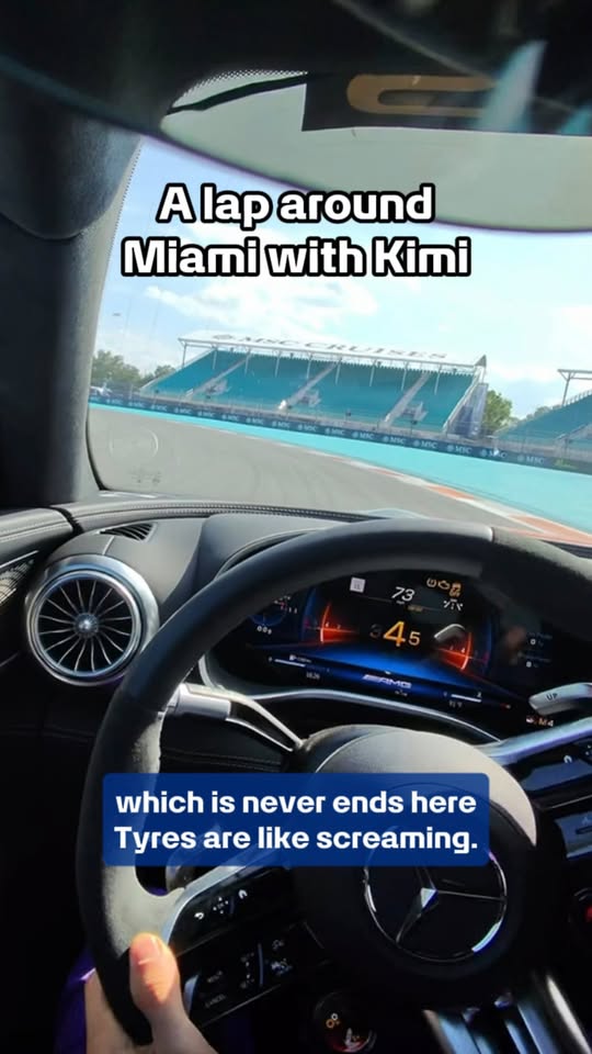 POV: You’re Kimi Antonelli sending it around Miami 🙌