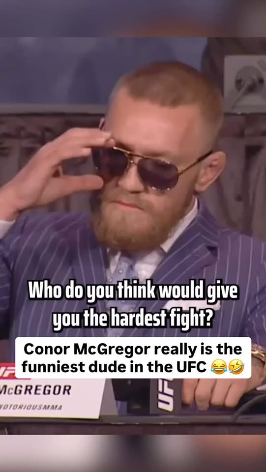 Conor McGregor is officially back, which means we should be getting more press conference gold coming very, very soon 😂

(🎥 via UFC)
