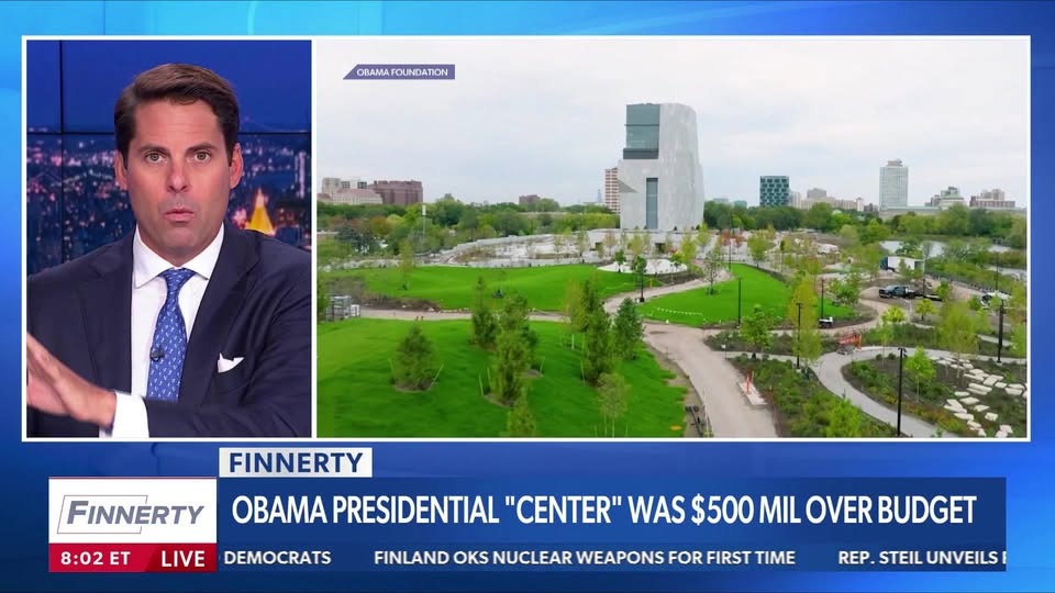 “The library was $500 million over budget and five years behind schedule. I've seen airports that are more attractive.”

Rob Finnerty took a closer look at former President Barack Obama’s presidential center in Chicago, examining the hiring of minority contractors as well as the project’s delays and cost overruns.
