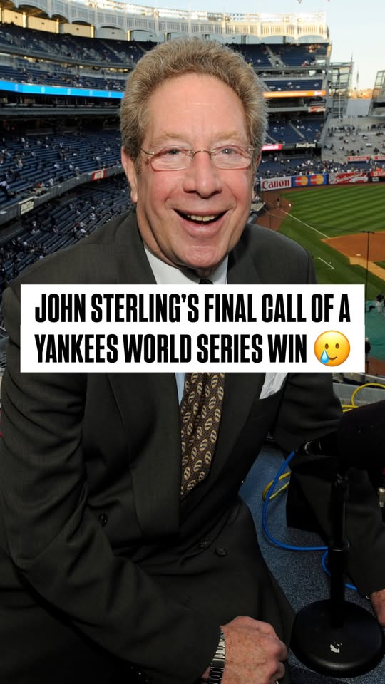 THEEEEEEEEE Yankees .... win!!! John Sterling had so many iconic calls 🫡 #MLB #Baseball #Sports #NewYork #News