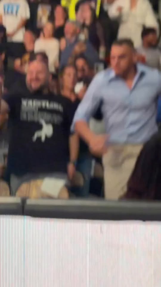 Gunther tries to sneak attack Cody Rhodes #wwe #smackdown