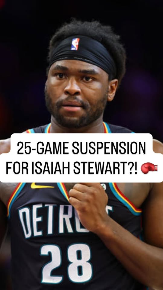 How many games is Isaiah Stewart getting suspended for 🤔