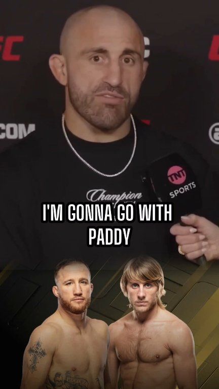 Alexander Volkanovski picks Paddy Pimblett to beat Justin Gaethje 👀🏆

Via TNT Sports