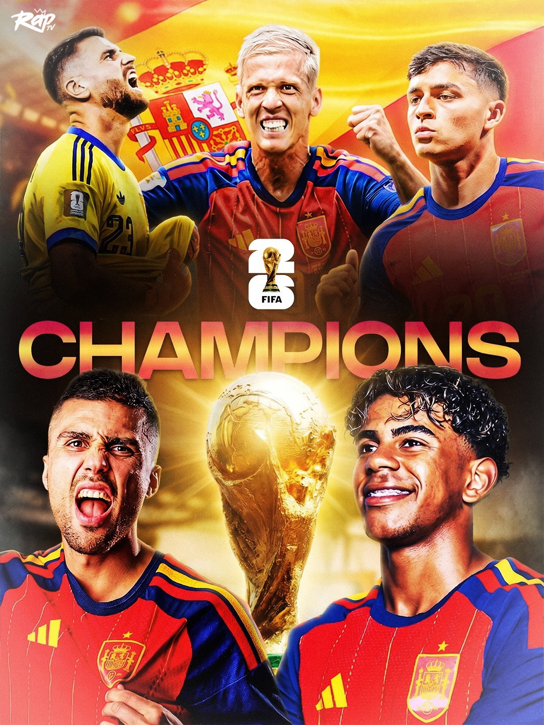 SPAIN HAS DEFEATED ARGENTINA 1-0 TO BECOME THE 2026 FIFA WORLD CUP CHAMPIONS🏆🇪🇸

#polymarketpartner