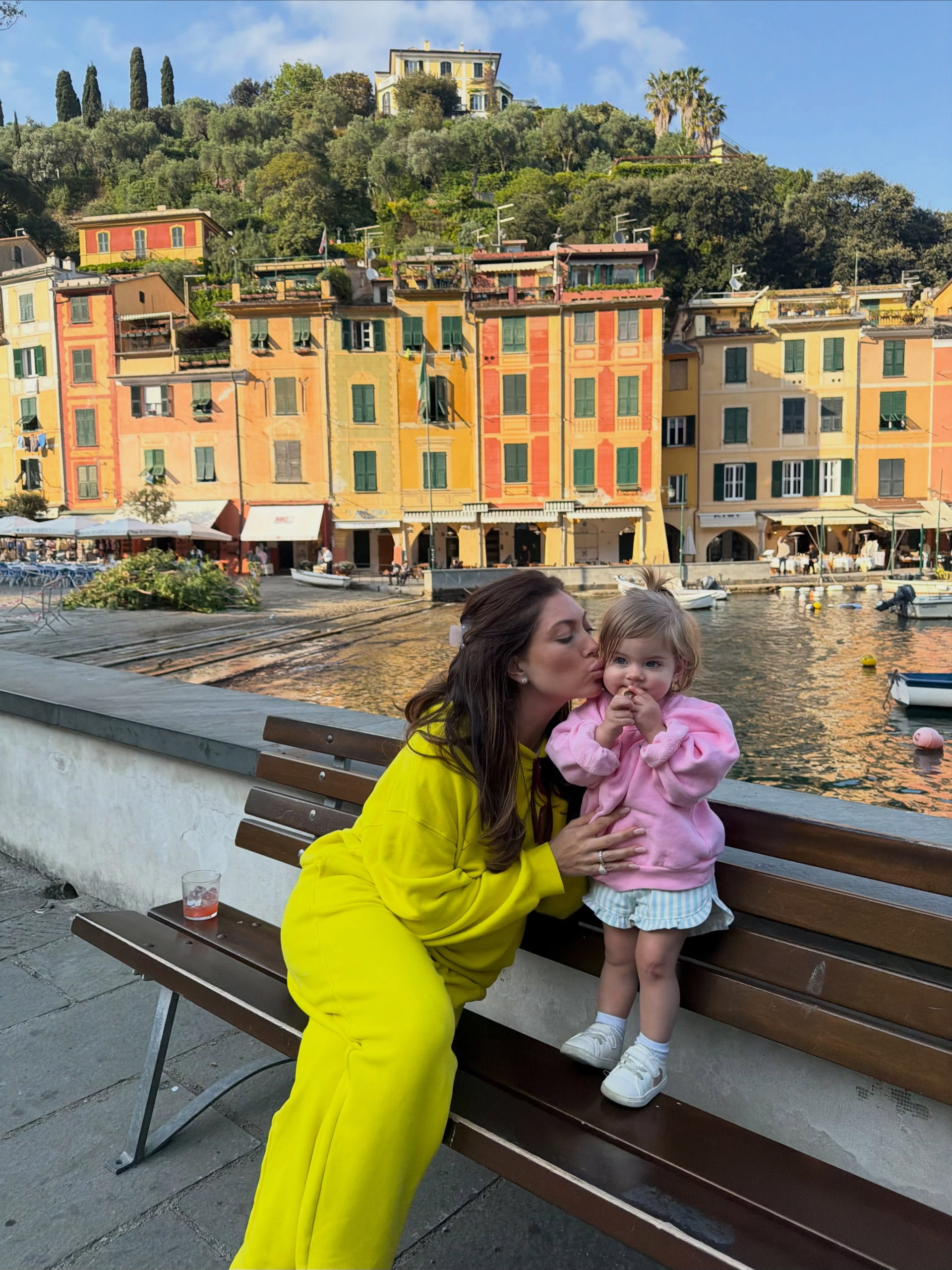 #ad Portofino was unforgettable, and Paloma was obsessed🩵 #ChaseSapphirePartner
 
@chasesapphire Reserve is our go-to credit card and the best for worldwide travel and dining. We’ve been cardmembers since 2016! You earn 8x points on all @chasetravel purchases and 4x points on flights and hotels booked direct. When you book with The Edit (a handpicked collection of 1,000+ hotels and resorts like @belmondhotelsplendido), you enjoy room upgrades (if available), daily breakfast for two, and a $100 property credit. 
 
Learn more about Sapphire Reserve cardmember travel benefits at the link in my bio.