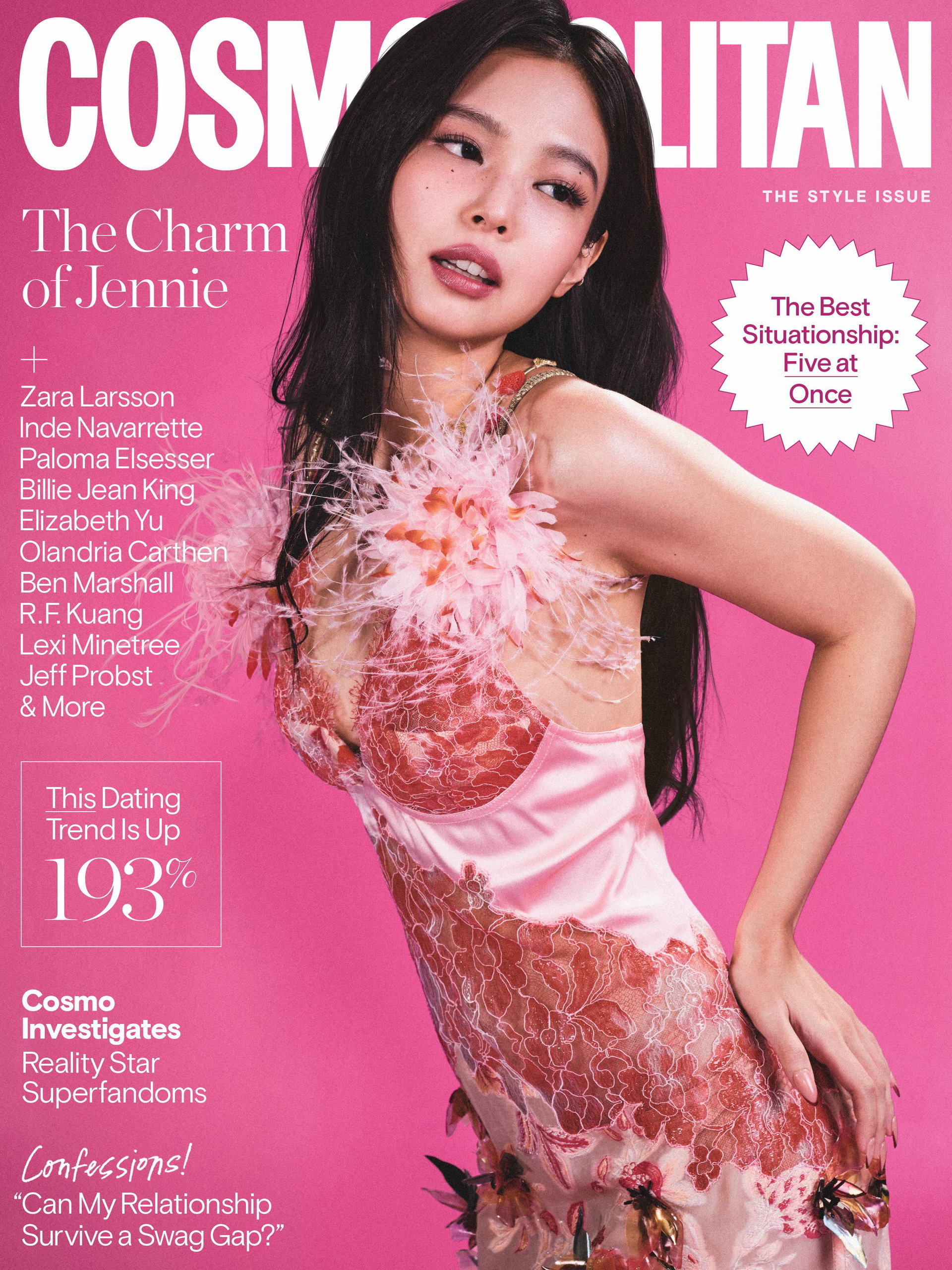 Cosmo Fall 2026 
Editor-in-Chief: @willahbennett
Photographer: @graysonvaughan
Styling: @branduh
Interview: @brittanyspanos
Hair: @evaniefrausto 
Makeup: @2501x2501 
Manicure: @nailsbymei 
Special Thanks: @sam__woolf
Set Design: @commerciallyviable
Creative Director: @samantha_adler
Executive Editor: @saschapix 
Senior Entertainment Director: @maxwelllosgar
Visual Director: @scottmlacey