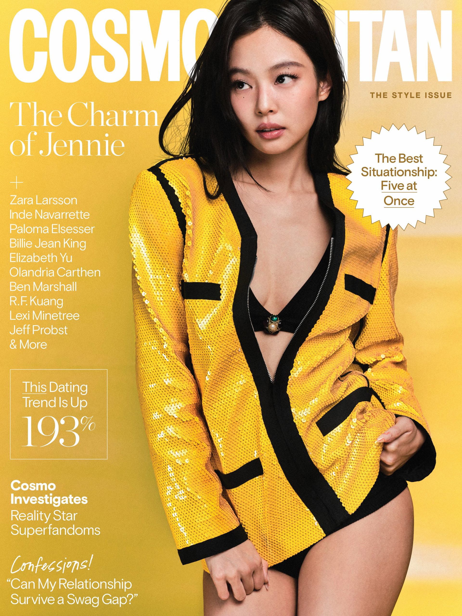 Cosmo Fall 2026 
Editor-in-Chief: @willahbennett
Photographer: @graysonvaughan
Styling: @branduh
Interview: @brittanyspanos
Hair: @evaniefrausto 
Makeup: @2501x2501 
Manicure: @nailsbymei 
Special Thanks: @sam__woolf
Set Design: @commerciallyviable
Creative Director: @samantha_adler
Executive Editor: @saschapix 
Senior Entertainment Director: @maxwelllosgar
Visual Director: @scottmlacey