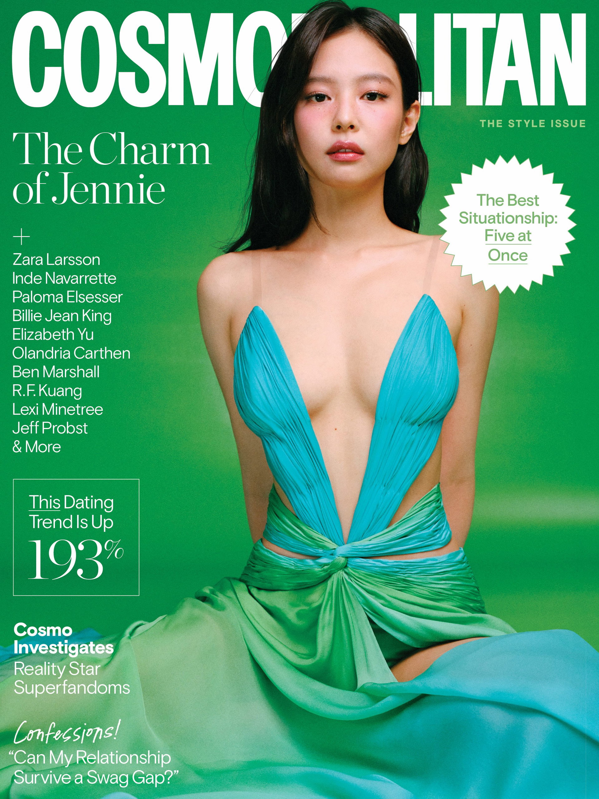 Cosmo Fall 2026 
Editor-in-Chief: @willahbennett
Photographer: @graysonvaughan
Styling: @branduh
Interview: @brittanyspanos
Hair: @evaniefrausto 
Makeup: @2501x2501 
Manicure: @nailsbymei 
Special Thanks: @sam__woolf
Set Design: @commerciallyviable
Creative Director: @samantha_adler
Executive Editor: @saschapix 
Senior Entertainment Director: @maxwelllosgar
Visual Director: @scottmlacey