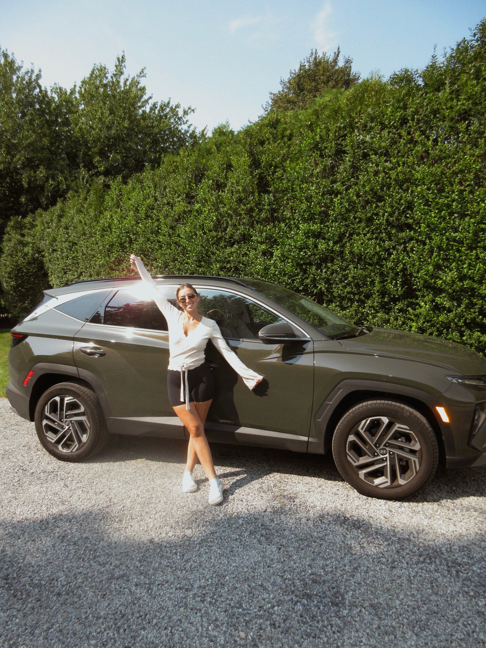 It’s been a Jenny girl summer. My favorite is when she personally stops me from getting too close to the car in front of me xx @hyundaiusa #HyundaiTucson #HyundaiPartner