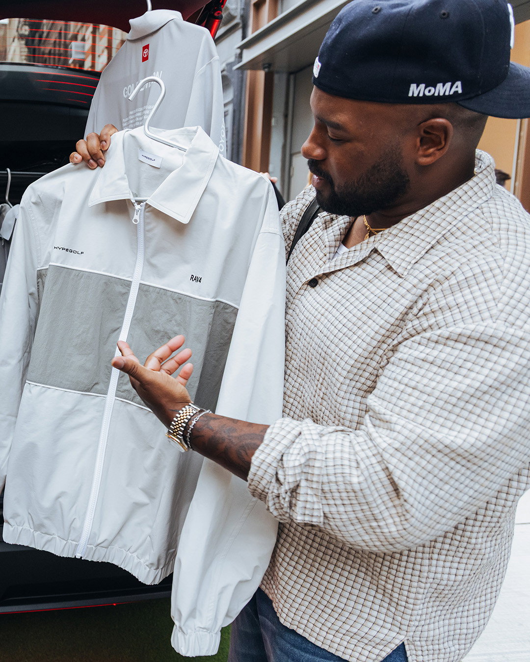 For opening night, we brought the Hypegolf Clubhouse concept all the way out to the sidewalk.⁠
⁠
A 2026 Toyota RAV4 parked outside 430 W Broadway became part retail display and part golf installation, setting the tone for three weeks of golf in SoHo. Inside, guests moved between simulator challenges, the putting green, curated retail and a first look at the Hypegolf x Toyota RAV4 collection.⁠
⁠
Hypegolf Clubhouse is open now through August 19 at 430 W Broadway.⁠
⁠
#ToyotaPartner #RAV4 @toyotausa