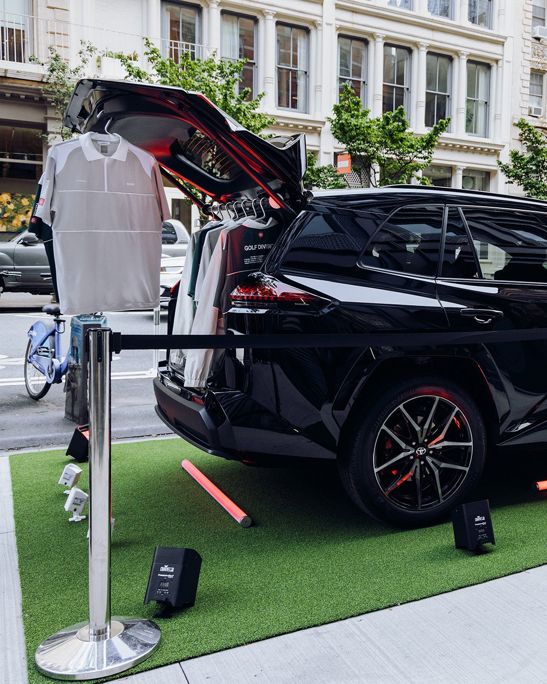 For opening night, we brought the Hypegolf Clubhouse concept all the way out to the sidewalk.⁠
⁠
A 2026 Toyota RAV4 parked outside 430 W Broadway became part retail display and part golf installation, setting the tone for three weeks of golf in SoHo. Inside, guests moved between simulator challenges, the putting green, curated retail and a first look at the Hypegolf x Toyota RAV4 collection.⁠
⁠
Hypegolf Clubhouse is open now through August 19 at 430 W Broadway.⁠
⁠
#ToyotaPartner #RAV4 @toyotausa