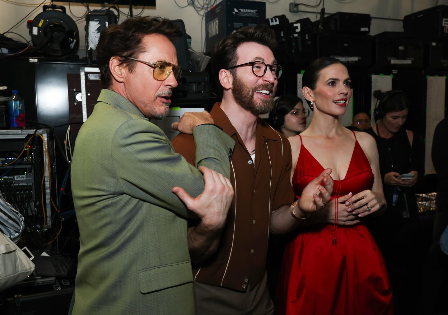 A marvelous time back stage at #D23.