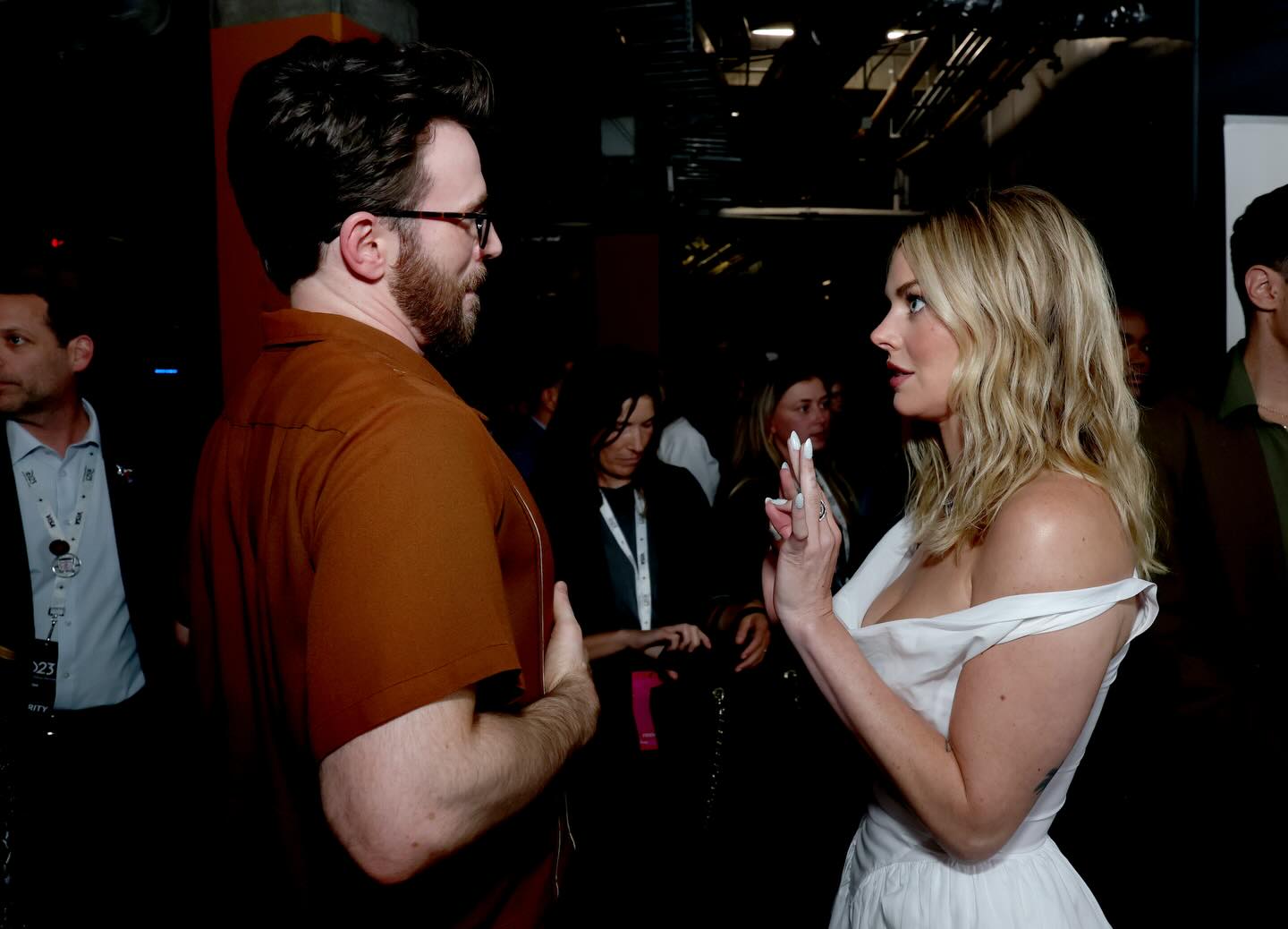 A marvelous time back stage at #D23.