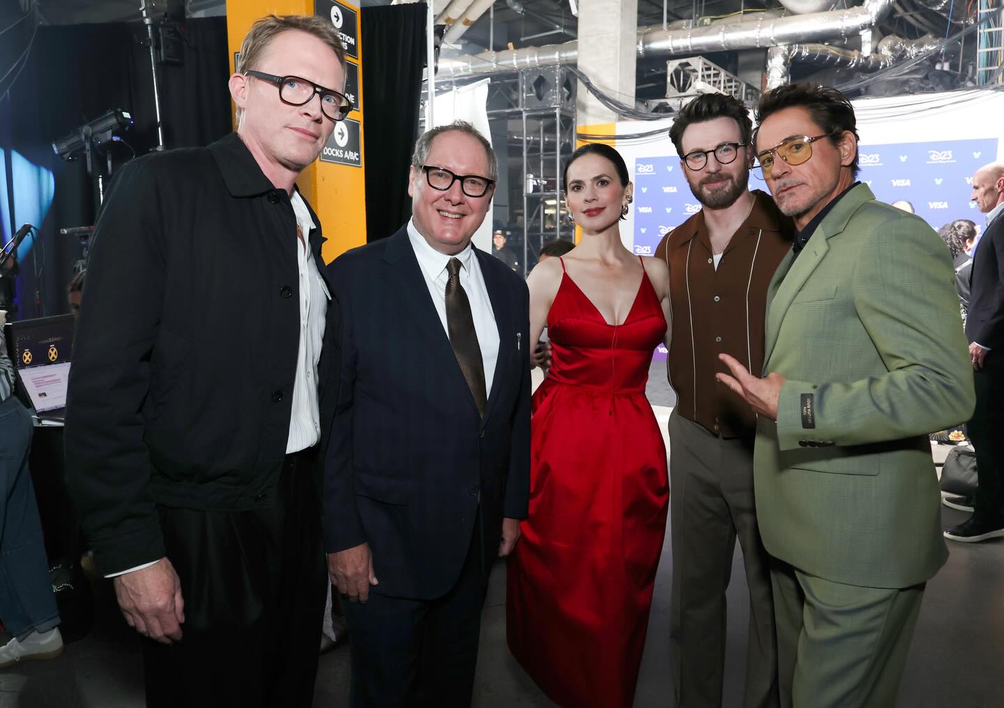 A marvelous time back stage at #D23.