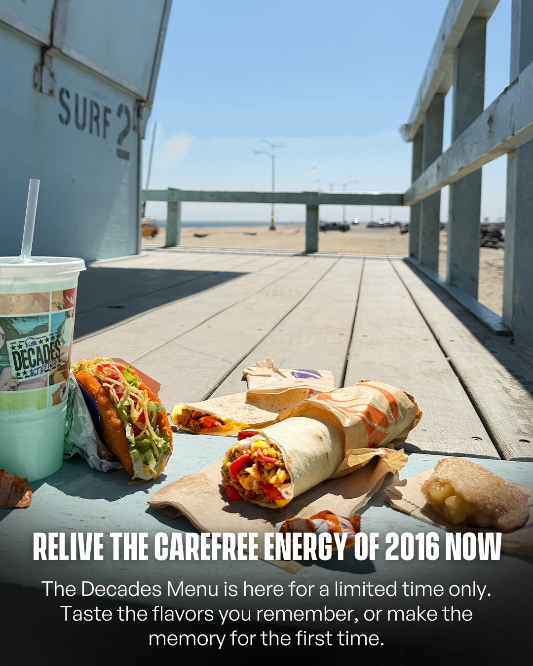 Swipe ⬅️ @TacoBell just brought 2016 back 🥹

The Decades Menu is reviving four fan-favorites at once: Naked Chicken Chalupa, Meximelt®, Beefy Crunch Burrito and the Caramel Apple Empanada. 

Four icons. One unforgettable era. All back on the menu. 

And it’s landing right alongside Divine, the six-second looping video app bringing back Vine-era internet. Some eras are simply too good to leave behind. 

Tag your Taco Bell buddy who’s been ready to relive 2016 👇 

#Pubity #TacoBellPartner