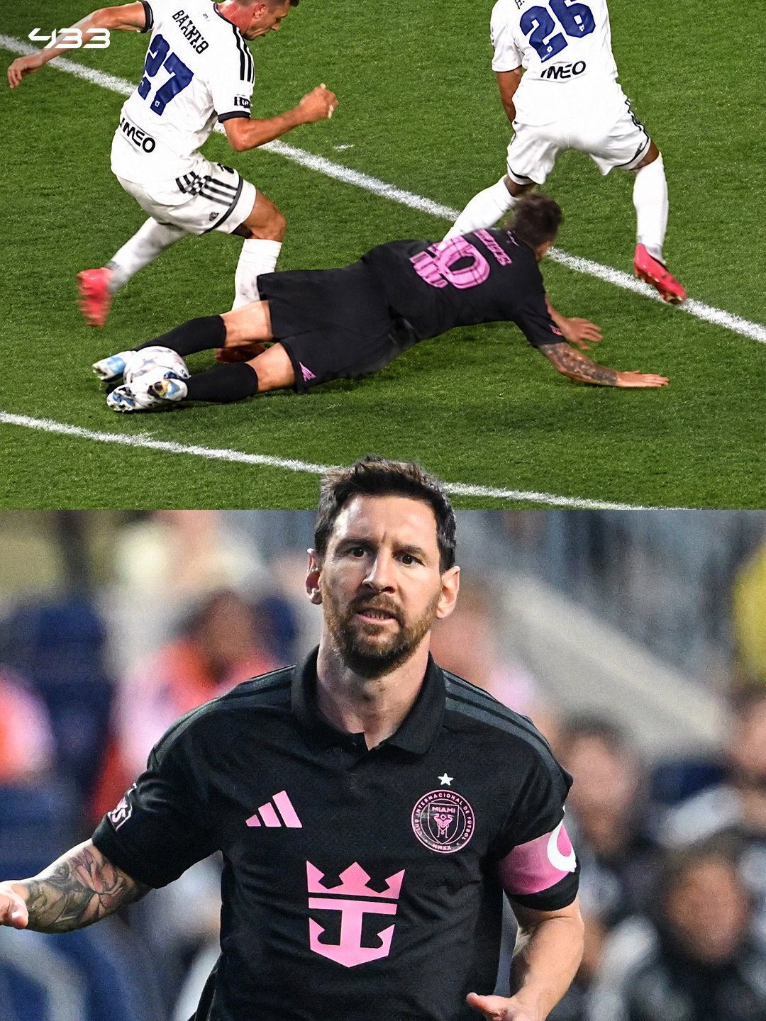 Even when Messi falls, he still keeps the ball under control 🤯👀

🎥 @mls
