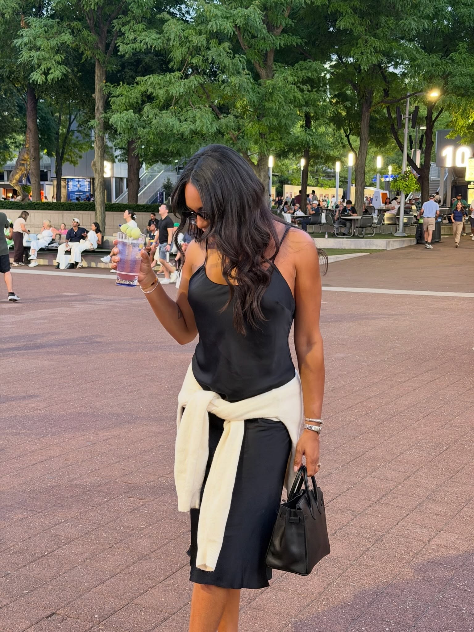 always a good time watching tennis in new york 🎾 love this dress from @victoriassecret #vspartner