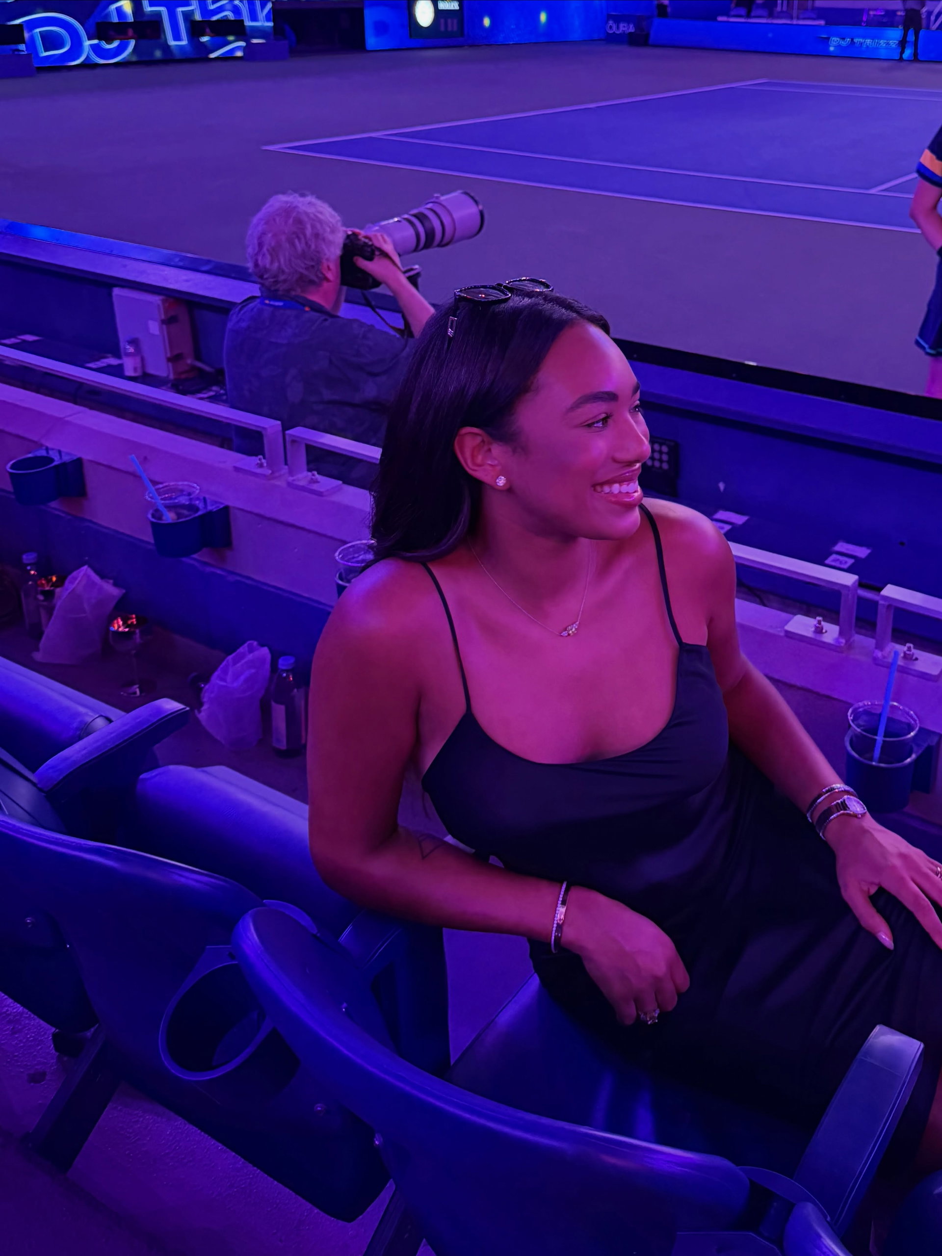 always a good time watching tennis in new york 🎾 love this dress from @victoriassecret #vspartner