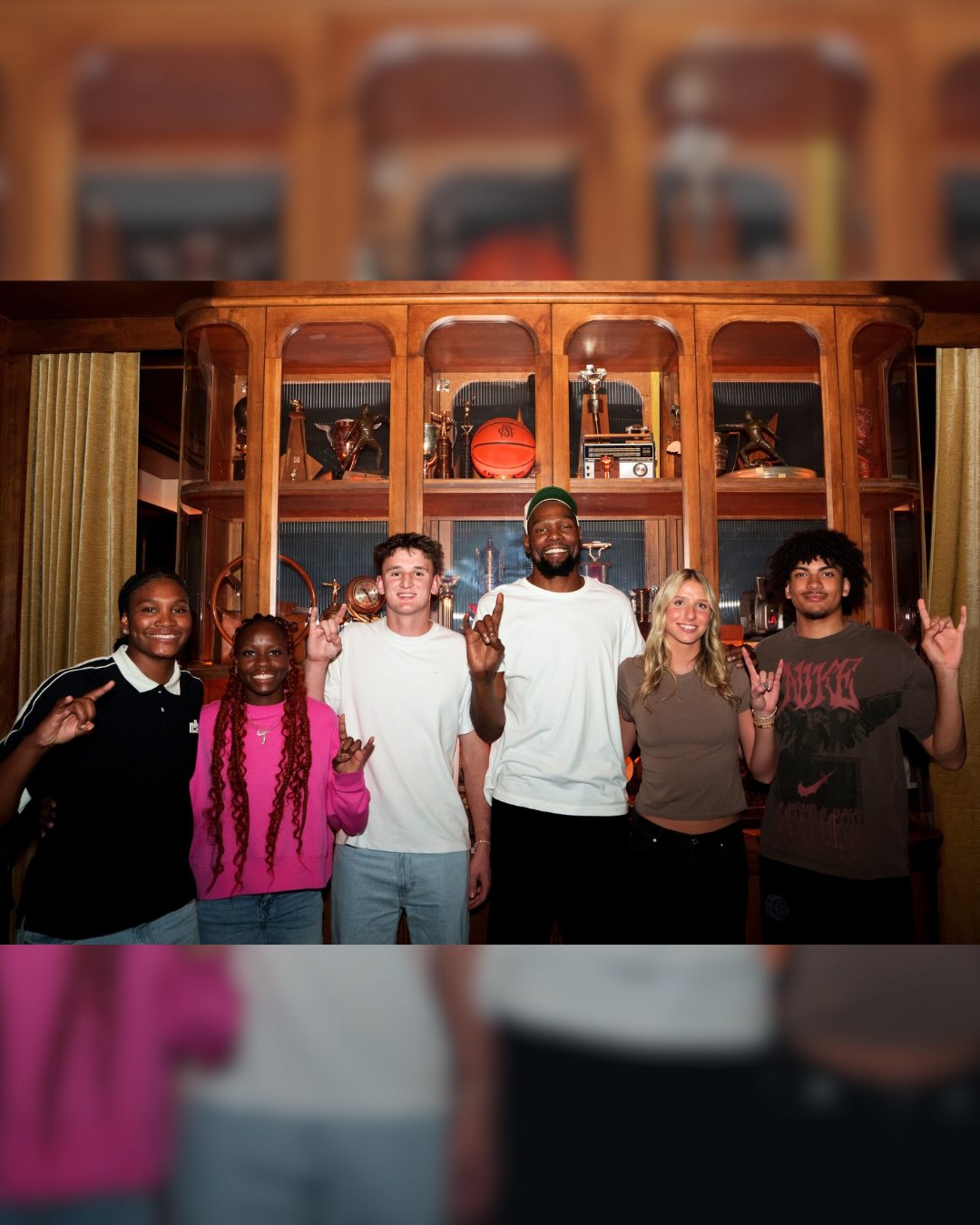 Kevin Durant, Nike, and The University of Texas announced four new athletes to their NIL roster today, adding Bo Odgen, Austin Goosby, Bryanna Preston, and Addison Bjorn in addition to previously announced Madison Booker.⁠
⁠
The comprehensive NIL program celebrates a select group of Longhorn student-athletes in their continued basketball journeys. In partnership with Nike and Texas Basketball, these athletes will receive access to KD PEs, apparel, NIL marketing opportunities and yearly programming in partnership with Boardroom.⁠
⁠
These new signees celebrated on Thursday, September 10th at the grand opening of Austin Sports Club, a new dining concept led by Lobos Hospitality and Boardroom Hospitality.