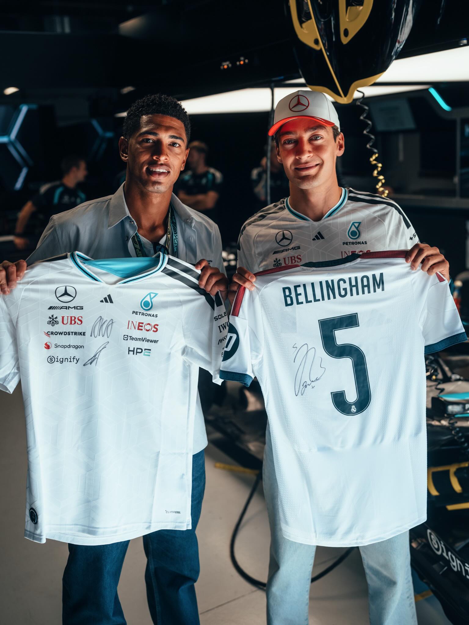Great day out at the Madrid Grand Prix. 🏎️
Thank you @louisvuitton @mercedesamgf1 @adidas 🏁