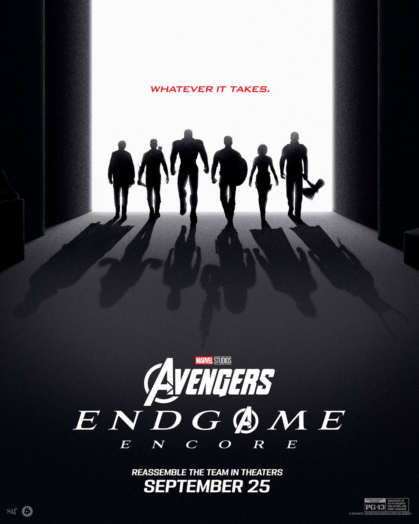 Whatever it takes. 

🎨 illustrated by @SG_Posters 

Reassemble the team in theaters when Avengers Endgame: Encore returns September 25. Get tickets now at the link in bio.
