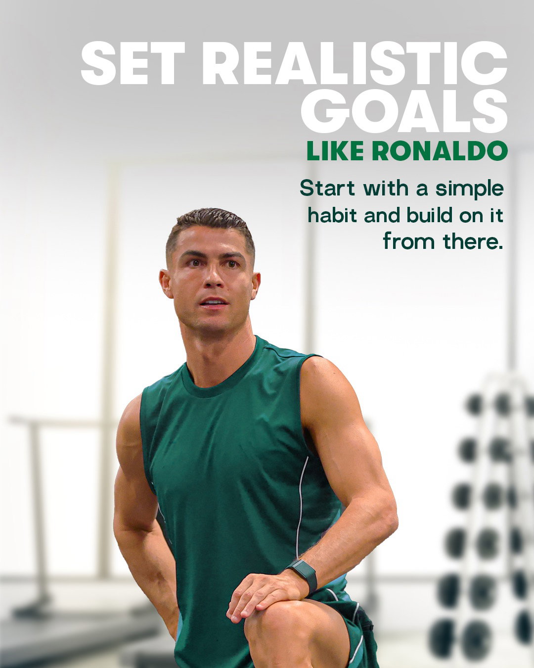 Big goals start with small daily habits. Stay focused. Be consistent. #FuelLikeRonaldo