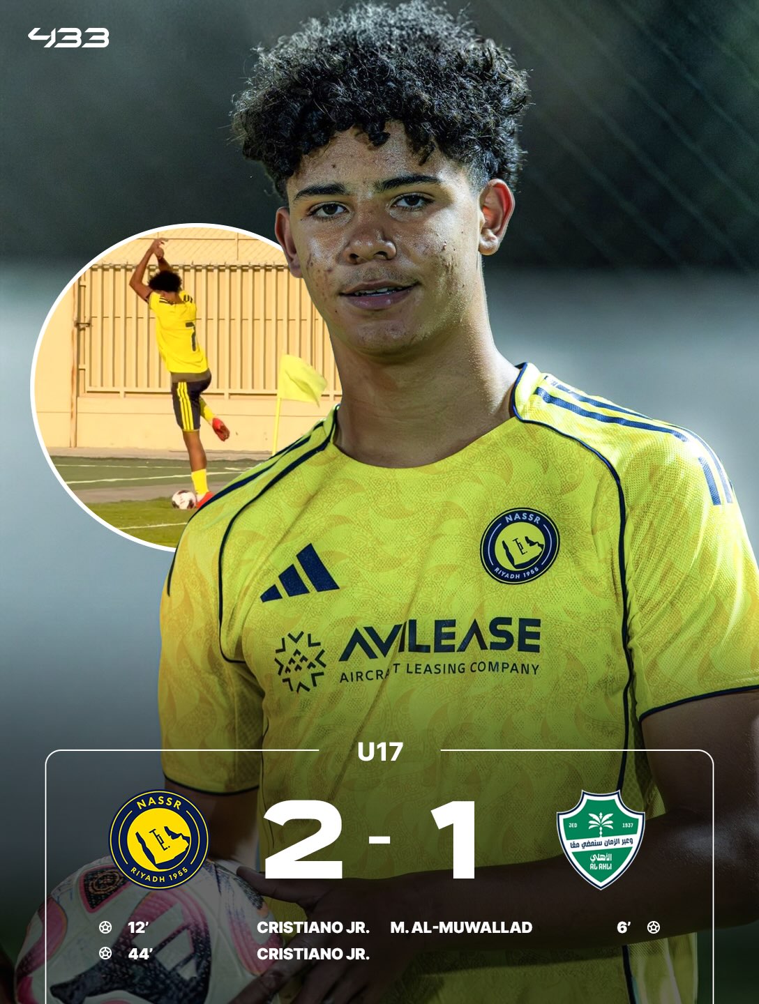 𝐋𝐈𝐊𝐄 𝐅𝐀𝐓𝐇𝐄𝐑, 𝐋𝐈𝐊𝐄 𝐒𝐎𝐍 🙆‍♂️🗣️

Cristiano Jr. (16) scores a brilliant 𝗕𝗥𝗔𝗖𝗘 for the U17s, including a brilliant move to round the keeper ⚽️⚽️

Will he make his debut for Al Nassr this season? 👀

🎥 @il_rp
