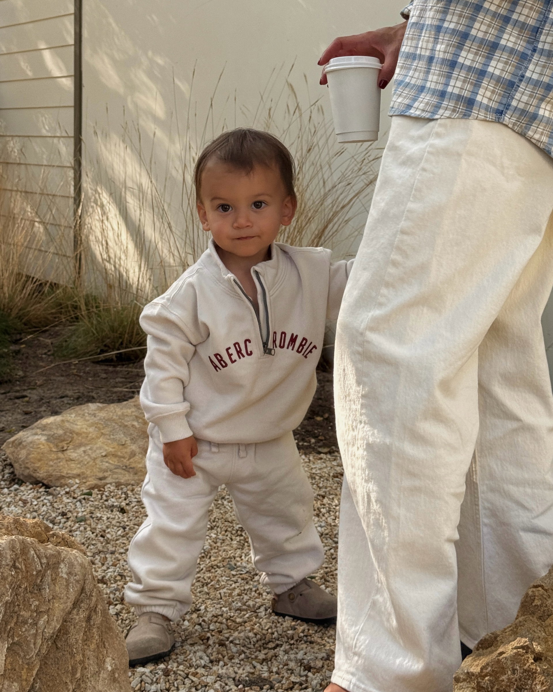 #abercrombiepartner Fall with this little guy is my favorite kind of busy, comfy @abercrombiekids clothes, slower mornings, and a lot of rocks he insists on picking up. These pieces have been on repeat for both of us this month, soft enough for him to actually wear all day, and just as easy for me to throw on too 🤎🍂
