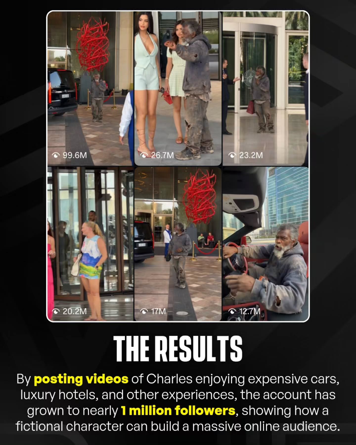 Meet Charles Robinson, an AI-generated Instagram personality who has already attracted more than 900,000 followers.

His videos show him enjoying a luxury lifestyle, but the character and the scenes are created using artificial intelligence.

Tools like Genjutsu from @higgsfield.ai allow creators to turn original characters into realistic videos using reference footage, transferring movement and preserving the overall look of a scene.

It's a fascinating example of how AI is opening new possibilities for storytelling and content creation.

#Viral #Pubity #HiggsfieldPartner #ad