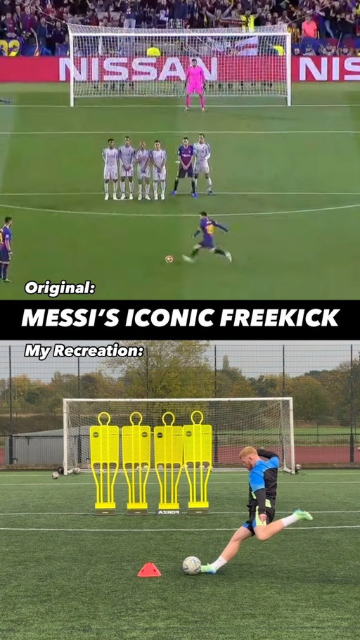 Was this Messi’s BEST freekick⁉️👀
-
Let me know which freekick I should try and recreate next! 💪🏼
-
#lionelmessi #barcelona #freekicks #freekick