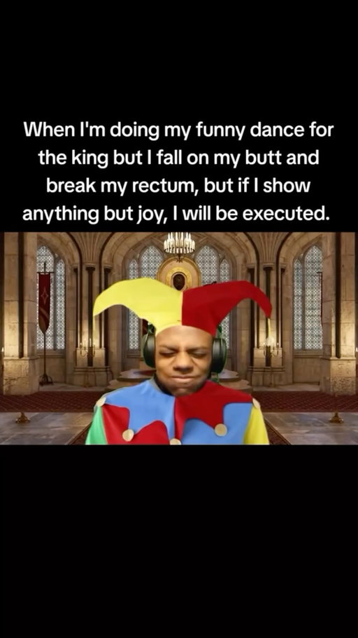 The fall heard round the kingdom
(Tiktok / hoobamcdooba)
