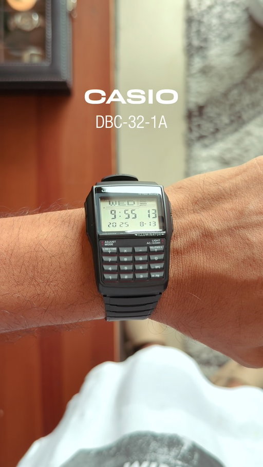 Retro tech vibes, The Casio DBC-32-1A . A calculator, dual time, 25 contacts, and that classic databank charm. Timeless in every sense.
.
#Casio #CasioDatabank #DBC32 #RetroWatch #VintageVibes #RetroStyle #CasioLove #CalculatorWatch #OldSchoolCool #RetroTech #CasioCollectors #CasioNation #WatchCollectors #RetroCasio #DigitalWatch #80sStyle #TechNostalgia #CasioWatches #timecapsule