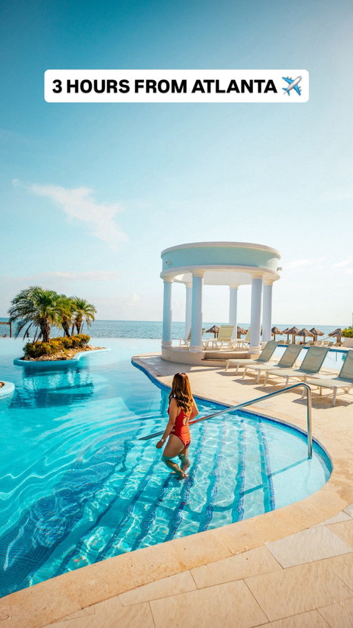 3 HOURS FROM ATLANTA ⬇️ 
 
You need to check out this all-inclusive resort that’s just a 3 hour flight from Atlanta! Iberostar Selection Rose Hall Suites is an oceanfront all-inclusive resort in Montego Bay, Jamaica 😍 
 
This resort offers beach access, numerous pools, a swim up bar, 4 restaurants, and even a lazy river! Plus, it’s family friendly ☺️ 
 
Thanks @iberostar for hosting me! [A D] 
 
‼️ Comment “RESORT” if you want a link to book this all-inclusive resort! 
 
#jamaica #Caribbean #beautifuldestinations #luxuryresort #travelbucketlist #travelinspiration