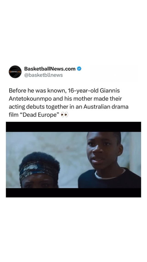 I’m just now learning Giannis was a movie star before he make a became a worldwide basketball star 🔥

(via Reddit/NBA)