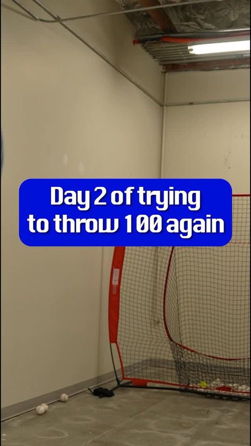 Day 2 of trying to throw 100 again. Will I make it?#baseball #mlb #velocity #pitching