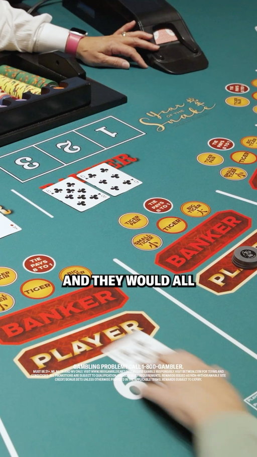 Does your casino crew bring you luck? 🍀 

📍@AriaLV

#baccarat #onlinecasino #casinofun #explore