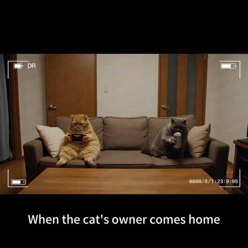 當爸媽不在家時
ご主人が突然帰ってきた時
When the parents aren’t home.
#cat #pet #reels