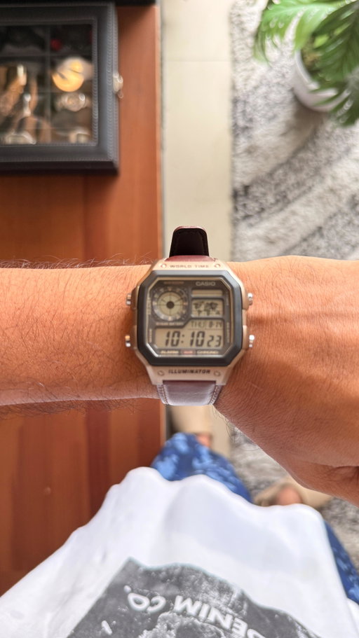The Casio AE-1200, better known as the "Casio Royale," is a cult favorite. Its retro square design and world time display echo the Seiko G757 worn by Bond in Octopussy (1983), while the nickname itself is a playful nod to Casino Royale. Affordable yet durable, the AE-1200 proves a watch doesn’t need a luxury price tag to become a classic.
.
@casiomgroadkochi 
.
#CasioAE1200 #CasioRoyale #CasinoRoyaleWatch #CasioVintage #CasioIcon #RetroWatch #DigitalClassic #BudgetWatch #WatchEnthusiast #EverydayCarry #AffordableStyle #BondWatch #SkyfallWatch #CasioCommunity #timelessdesign