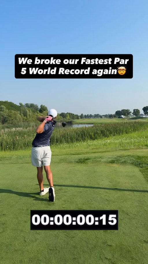 We had to beat 47:03 seconds on a 600 yard plus par 5 

@livgolf_league #theduels