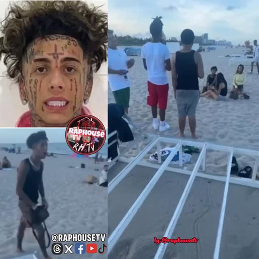 One Of The Island Boys Was Seen Clutching His Bag After He Was Approached By Group Of Men At The Beach . What yall think he was finna pull out .. pause