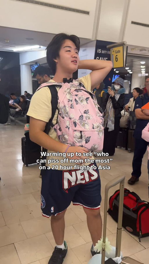 Who do you think? 🤔 I think it’s a toss up 😆 

The teen that’s never taken more than a 7 hour flight or the needy 8 year old that wants your attention 24/7? 

#momlife #asiatrip #familytravel #familyexperiences #sibling