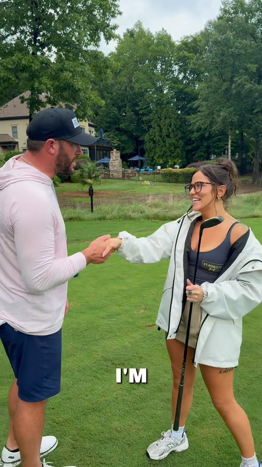 Did she miss on purpose or did the nerves really get to her? Either way that’s $ for the kids & a memory to laugh at forever 😂 

Music vampire weekend 

@pgamemeschallenge @pgamemes @itspeytiee 

#fun #golfer #charity #pga #golf