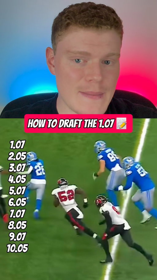 How to Draft the 1.07 in Fantasy Football #fantasyfootball #nfl
