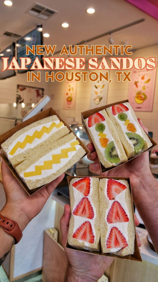 NEW AUTHENTIC JAPANESE SANDOS IN HOUSTON HEIGHTS 🥪💮 We may have found the best sandos in Houston, and they’re hidden inside a poke shop! @letspoketx is already loved for their loaded poke bowls with fresh fish and house-made sauces, but now they’ve stepped into the sando game with @sandosatori_katy!

There are a couple options to choose from: egg, a variety of fruit sandos, ebi (shrimp) katsu, and more, but all are complete with genuine Japanese milk bread. 🍞 We fell in love with their chicken katsu sandos, which were next-level crispy and juicy— you can’t leave without trying one! 💣 The strawberry sando was also a dream, with juicy strawberries and a not-too-sweet cream! 

To top it off, they’ve also added matcha lattes and Vietnamese coffee to the mix, the perfect drink to pair! 🍵

@letspoketx is celebrating the launch of their new menu items THIS weekend (8/23-8/24), and the first 50 customers each day will get cute, reusable cup holders! They’ll be open from 11:00AM to 8:30PM 🎉

✨ Tag someone you want to bring along with you below! ☺️
——
📍: @letspoketx (The Heights, 506 Yale St Unit D) 

#houstonfoodie #newinhouston #sando #houstoneats #houston #houstontexas #htx #visithouston #houstonheights #houstoninfluencer #houstonfoodblogger #katsu #houstonfood #houstoneats #htxeats #poke #heightshouston