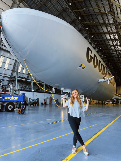 Met a celebrity today 🤩  Mickey Thompson making our blimp dreams come true