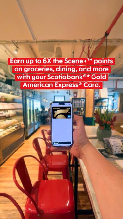 Be Bold. Live Gold. The Award-Winning Scotiabank®* Gold American Express® Card.