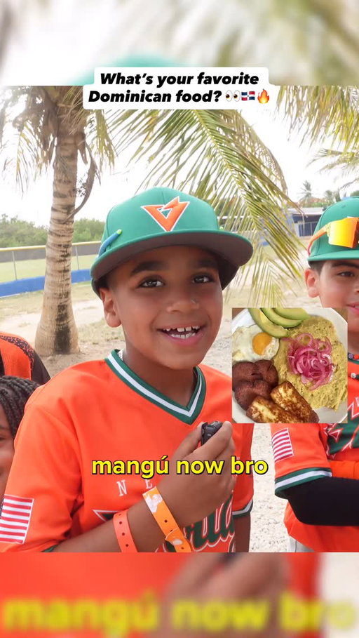 What’s your favorite Dominican food?👀 I gotta go with the mangú, salami, eggs combo😍 We had so much fun talking with kids of all ages at the Turismo Deportivo International Baseball Tournament in Punta Cana🇩🇴🔥 Make sure to check out our full YouTube video at the link in our bio!! 👀 #food #dembow #dominican #beisbol #baseball #mlb #littleleague #homerun #mlbdominicana #spanish